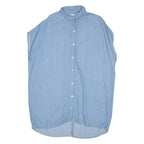 ZARA Womens Blouse Blue Collared M