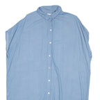 ZARA Womens Blouse Blue Collared M