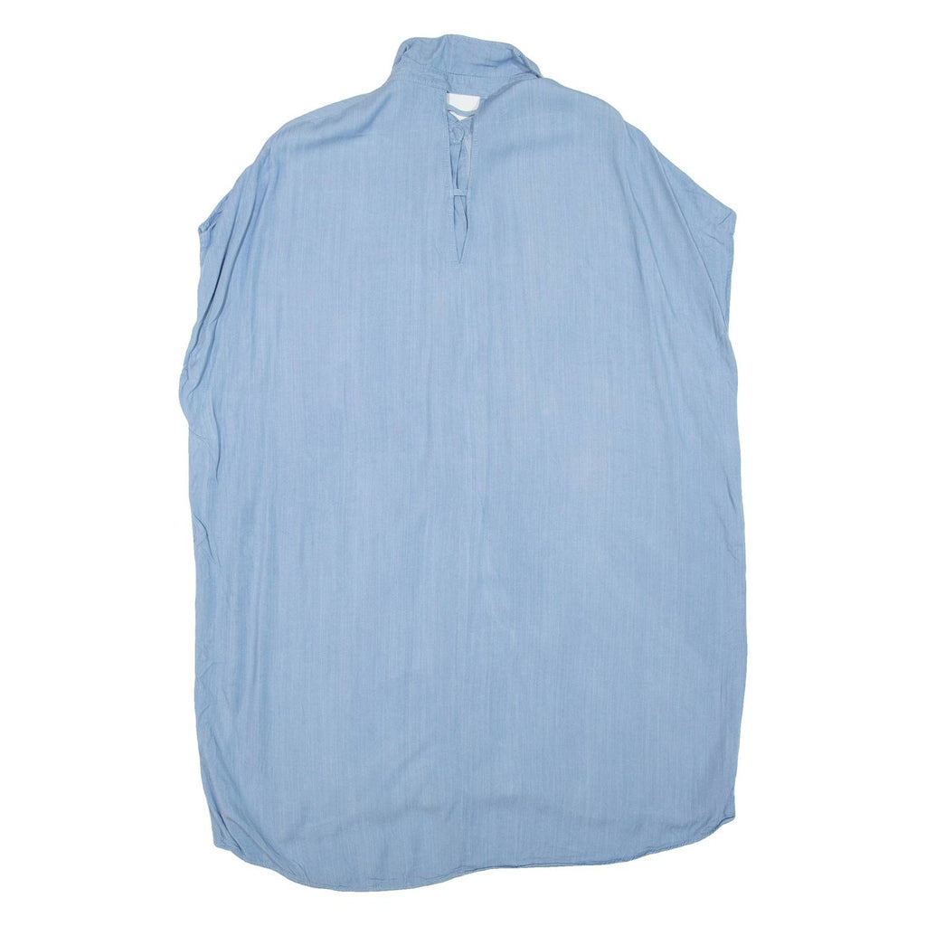 ZARA Womens Blouse Blue Collared M