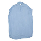 ZARA Womens Blouse Blue Collared M