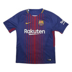 NIKE Mens Blue & Maroon FC Barcelona Football Shirt M Short Sleeve Crew Neck