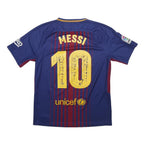 NIKE Mens Blue & Maroon FC Barcelona Football Shirt M Short Sleeve Crew Neck