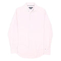 TOMMY HILFIGER Mens Pink Shirt M Cotton Blend Classic Fit Casual Button-Down