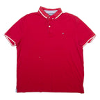 TOMMY HILFIGER Mens Polo Shirt Red L