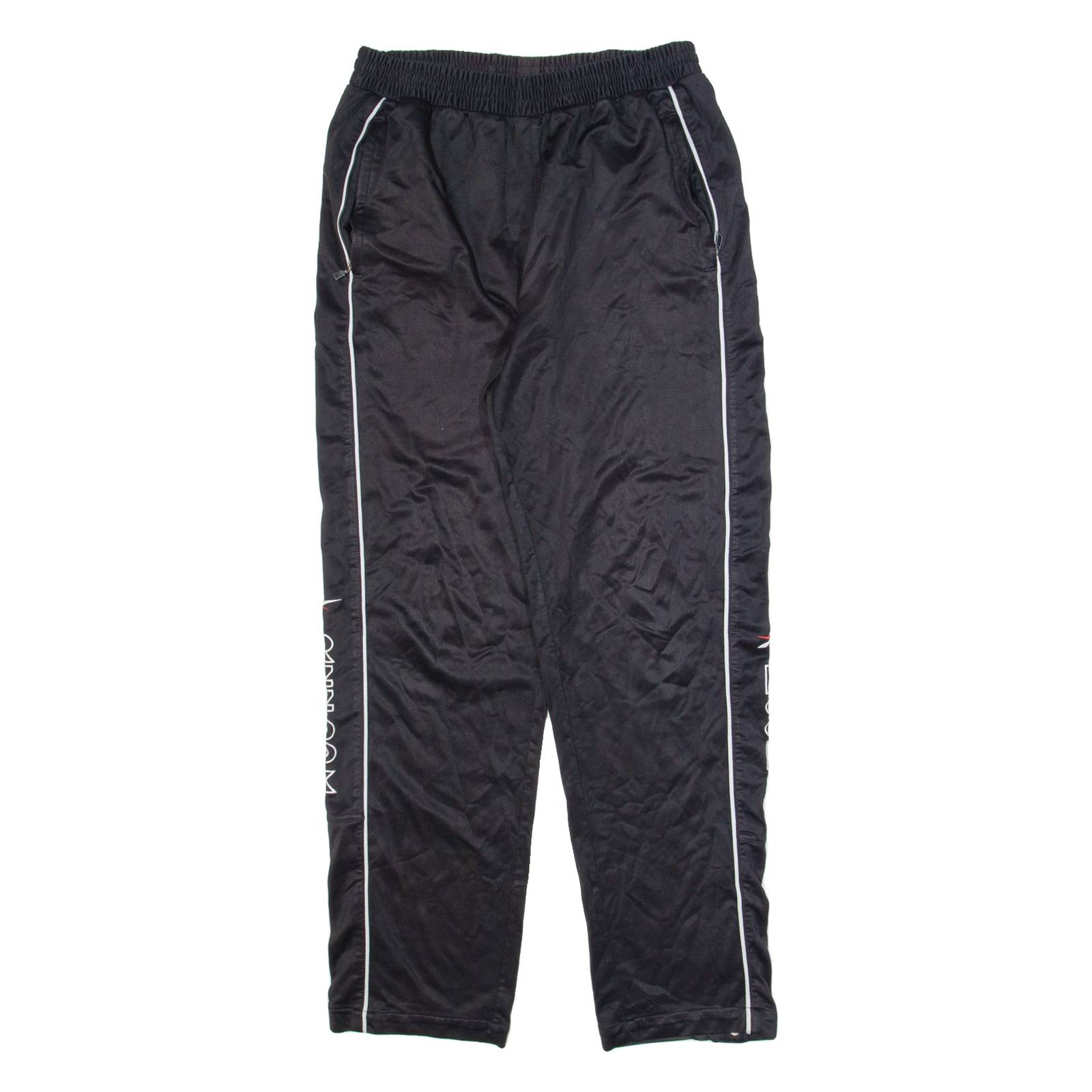 REEBOK Mens Sweatpants Black Straight S W28 L28