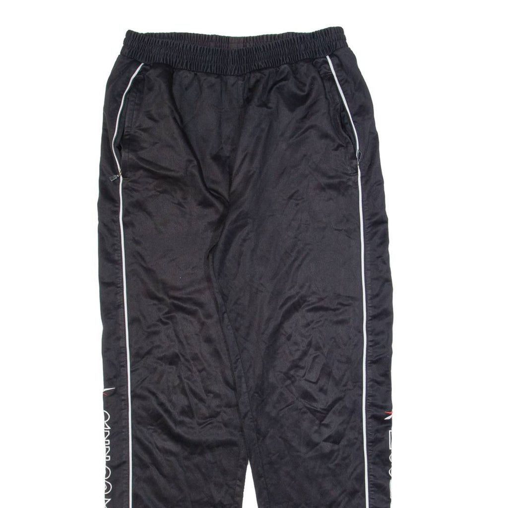 REEBOK Mens Sweatpants Black Straight S W28 L28