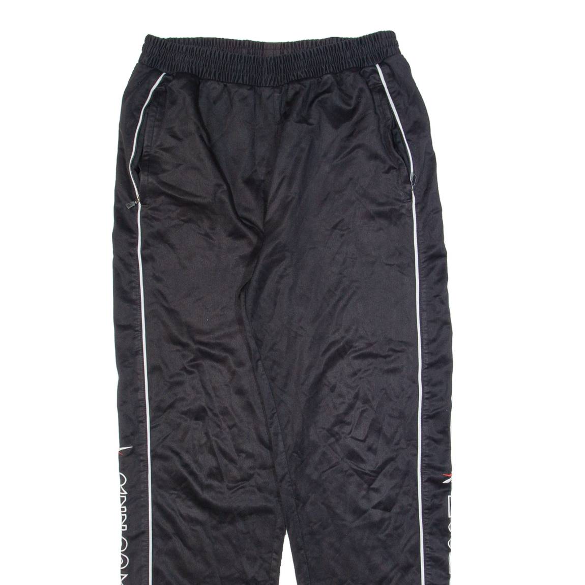 REEBOK Mens Sweatpants Black Straight S W28 L28
