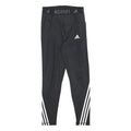 ADIDAS Womens Leggings Black & White Regular Tapered M W25 L25 Athletic