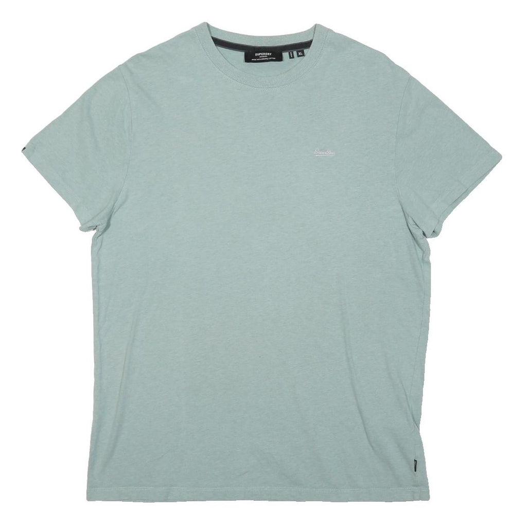 SUPERDRY Womens Blue T-Shirt XL Short Sleeve Crew Neck Casual Basic