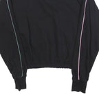 CHAMPION Womens Black & Mint Green 1/4 Zip Sweatshirt S Cotton Blend Casual