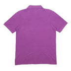 KAPPA Mens Purple Short Sleeve Plain M Polo Shirt Classic Cotton Casual