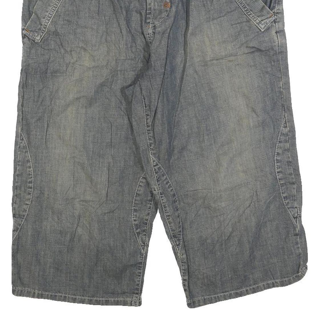 AUTHENTIC QUALITY Mens Shorts Blue Casual L W34 Cotton Blend Lightweight