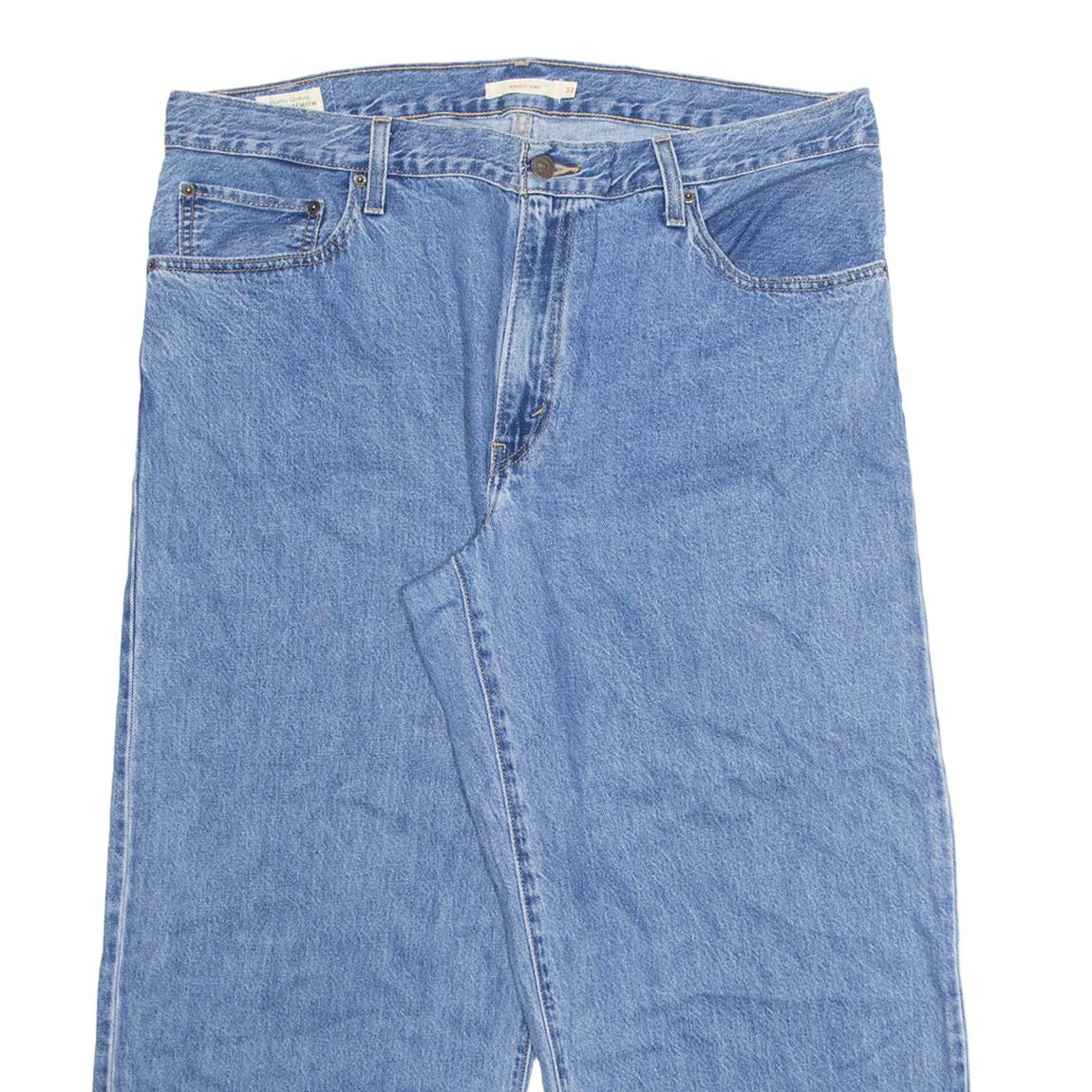 LEVI'S Womens Jeans Blue Regular Wide-Leg W38 L26