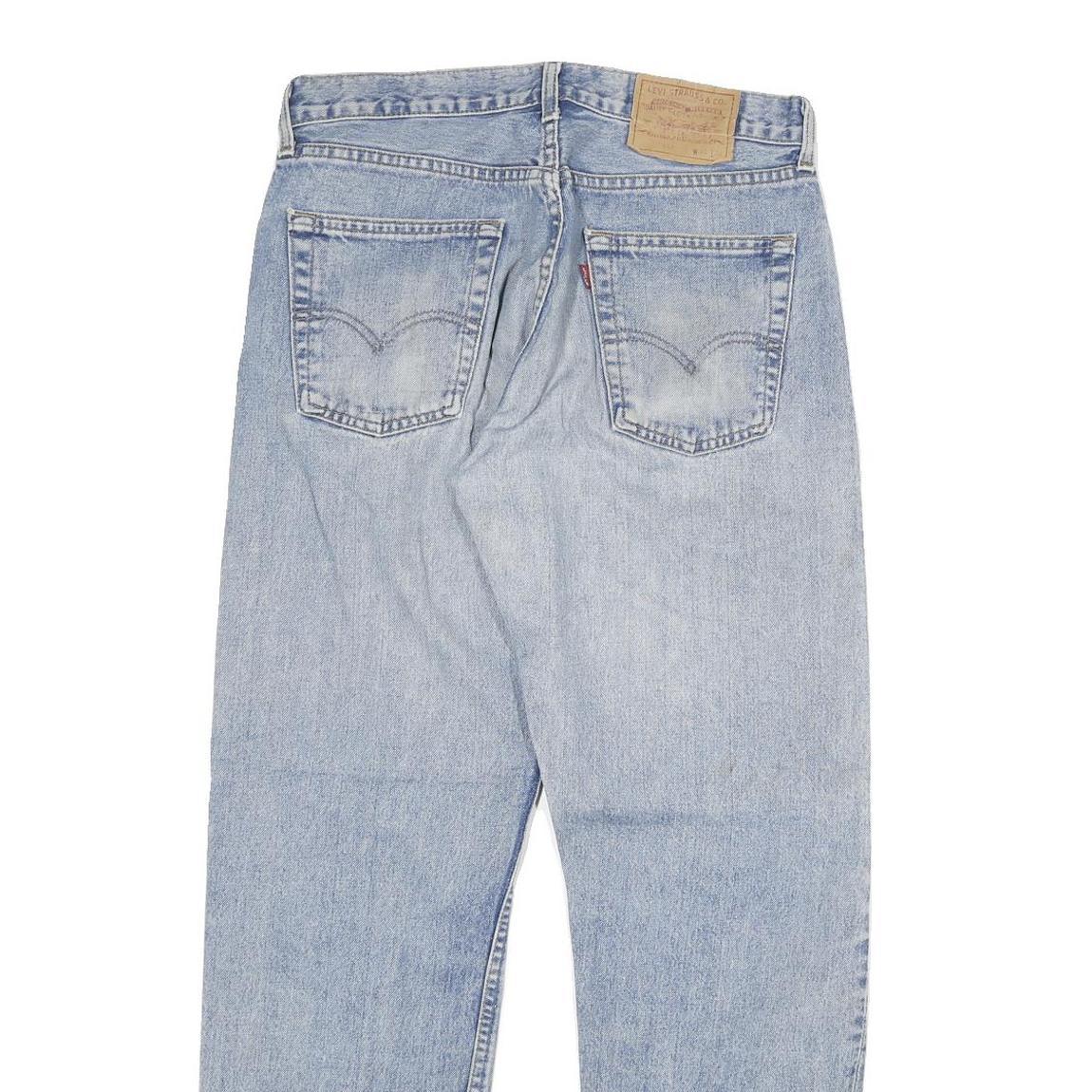 LEVI'S 517 Mens Regular Blue Denim Classic Jeans W30 L30 Button Closure