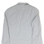 TOMMY HILFIGER Mens Blue White Pinstripe Blazer Jacket XL Cotton Button Classic