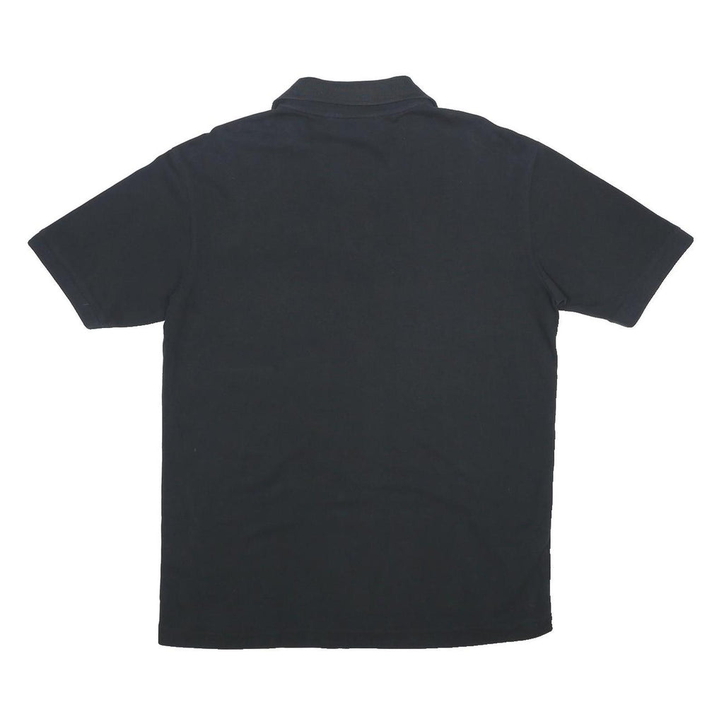 KAPPA Mens Black Polo Shirt Cotton L AGF Club Badge Short Sleeve Classic