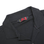 KAPPA Mens Black Polo Shirt Cotton L AGF Club Badge Short Sleeve Classic