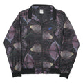 NIKE TN Air Mens Black Geometric Jacket S Polyester Zip Athletic Sportswear