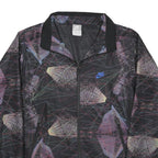 NIKE TN Air Mens Black Geometric Jacket S Polyester Zip Athletic Sportswear