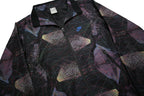NIKE TN Air Mens Black Geometric Jacket S Polyester Zip Athletic Sportswear