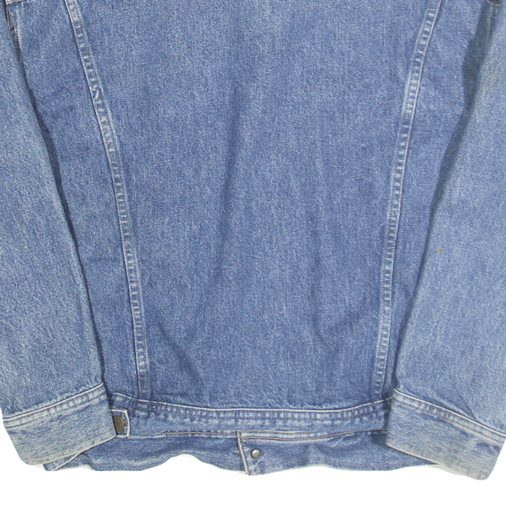 LEE Mens Blue Cotton Denim Jacket M Button Closure Classic Fit Casual Wear