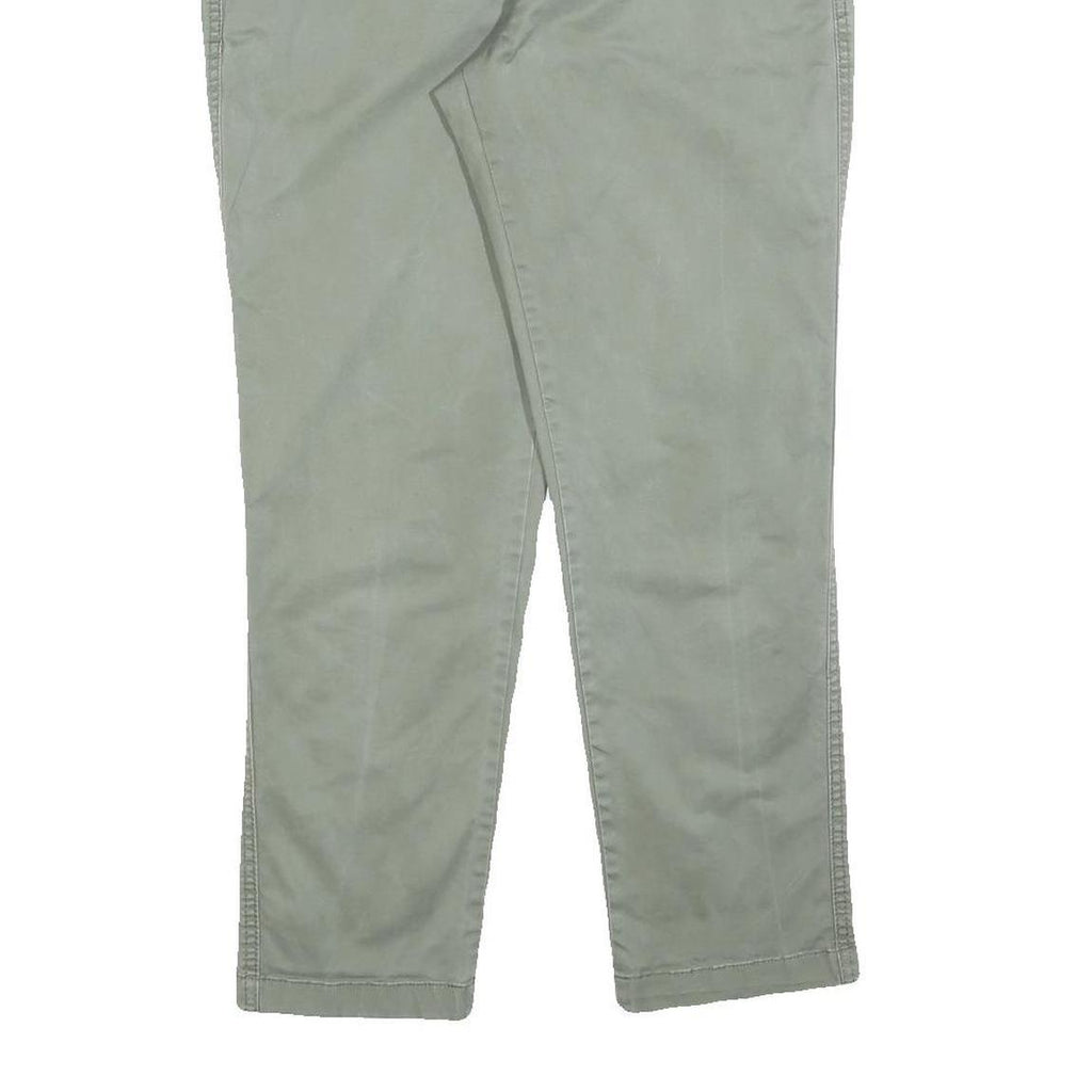 GAP Womens Cotton Blend Slim Beige Trousers W30 L27 Casual Zip Fastening