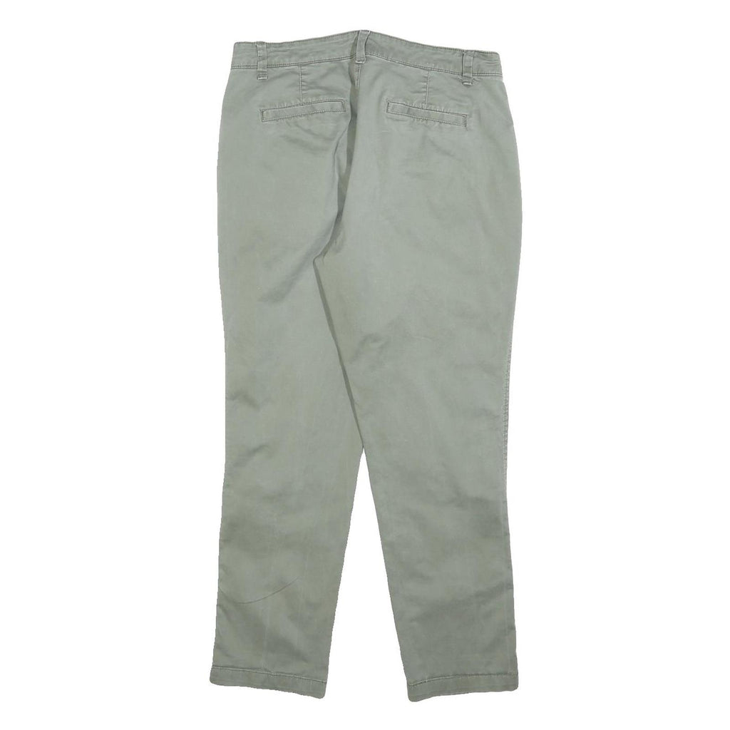 GAP Womens Cotton Blend Slim Beige Trousers W30 L27 Casual Zip Fastening