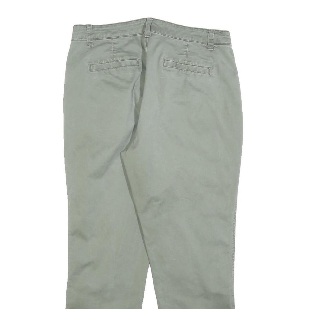 GAP Womens Cotton Blend Slim Beige Trousers W30 L27 Casual Zip Fastening