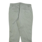 GAP Womens Cotton Blend Slim Beige Trousers W30 L27 Casual Zip Fastening