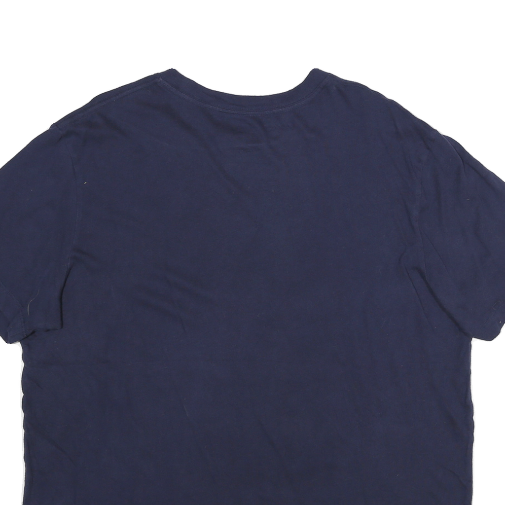 PUMA Mens Blue Logo Graphic T-Shirt L Short Sleeve Crew Neck Cotton Blend