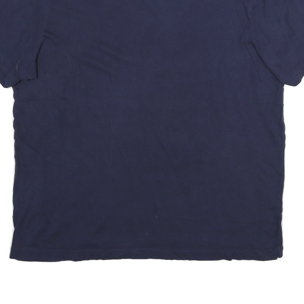 PUMA Mens Blue Logo Graphic T-Shirt L Short Sleeve Crew Neck Cotton Blend