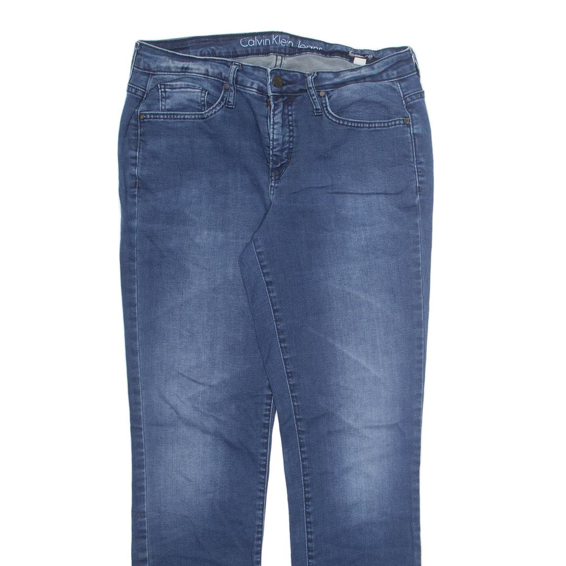 CALVIN KLEIN JEANS Mens Jeans Blue Regular Tapered Stone Wash W29 L30