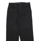 DICKIES Mens Cotton Blend Black Regular Straight Trousers W36 L30 Workwear Zip