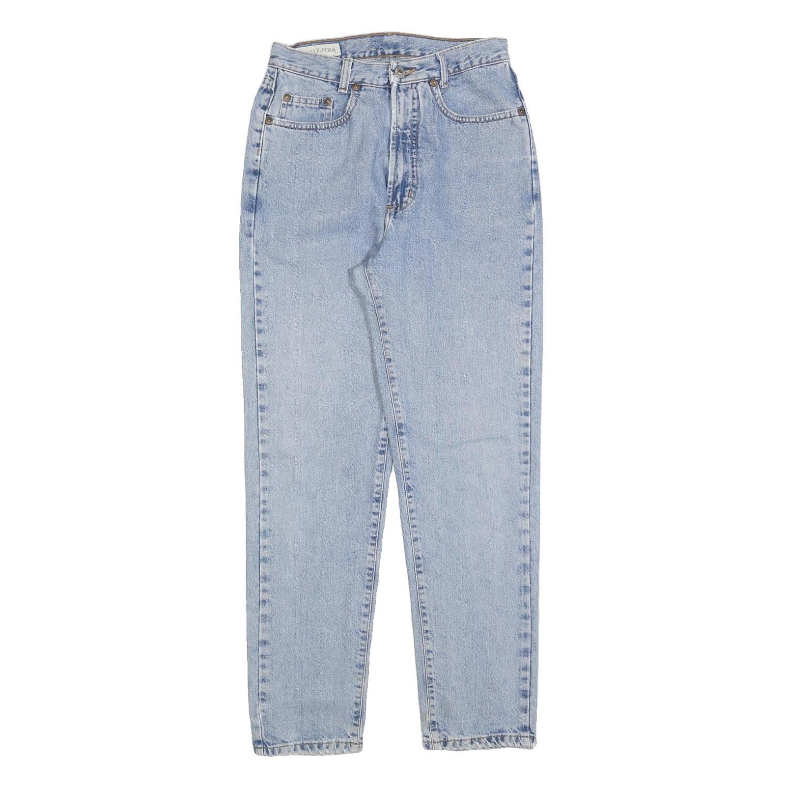 BANANA REPUBLIC Womens Light Blue Regular Fit Straight Denim Jeans W26 L28