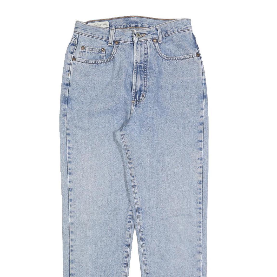 BANANA REPUBLIC Womens Light Blue Regular Fit Straight Denim Jeans W26 L28