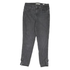 LEVI'S Womens Jeans Black Slim Skinny Denim W29 L27 Bow Detail Ankle Zip