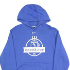 NIKE Mens Blue Cocoa Cup 5K Pullover Hoodie M Cotton Blend Sportswear