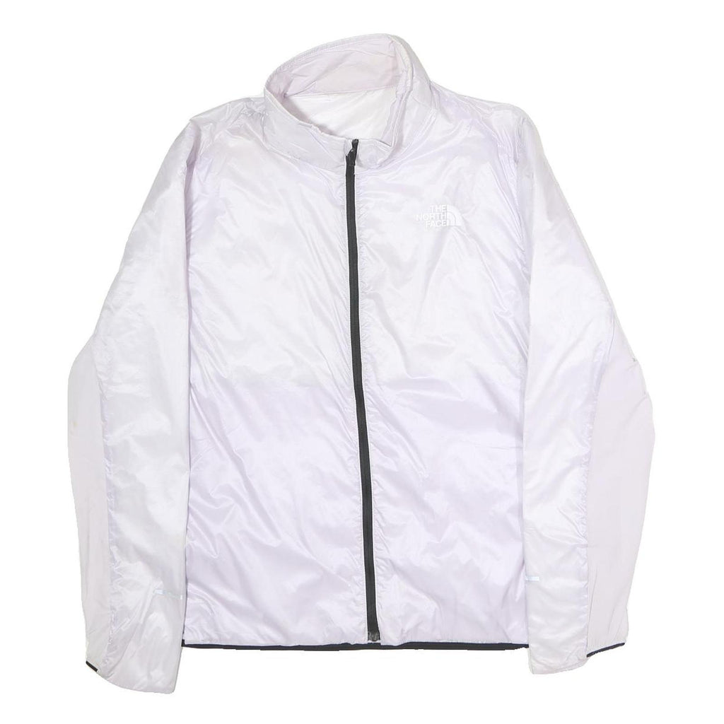 THE NORTH FACE Womens White Nylon Lightweight Jacket XL Zip Plain Outdoor