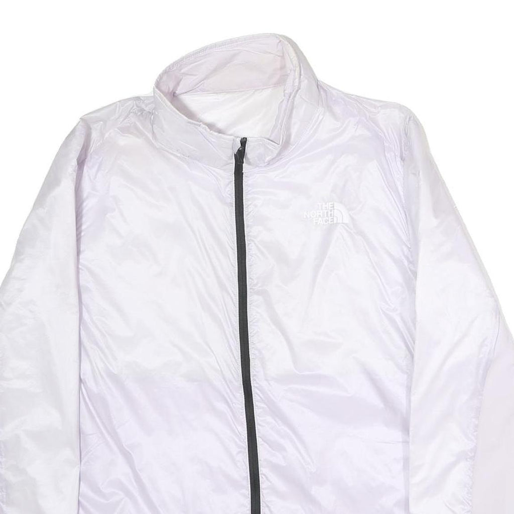 THE NORTH FACE Womens White Nylon Lightweight Jacket XL Zip Plain Outdoor
