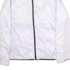 THE NORTH FACE Womens White Nylon Lightweight Jacket XL Zip Plain Outdoor