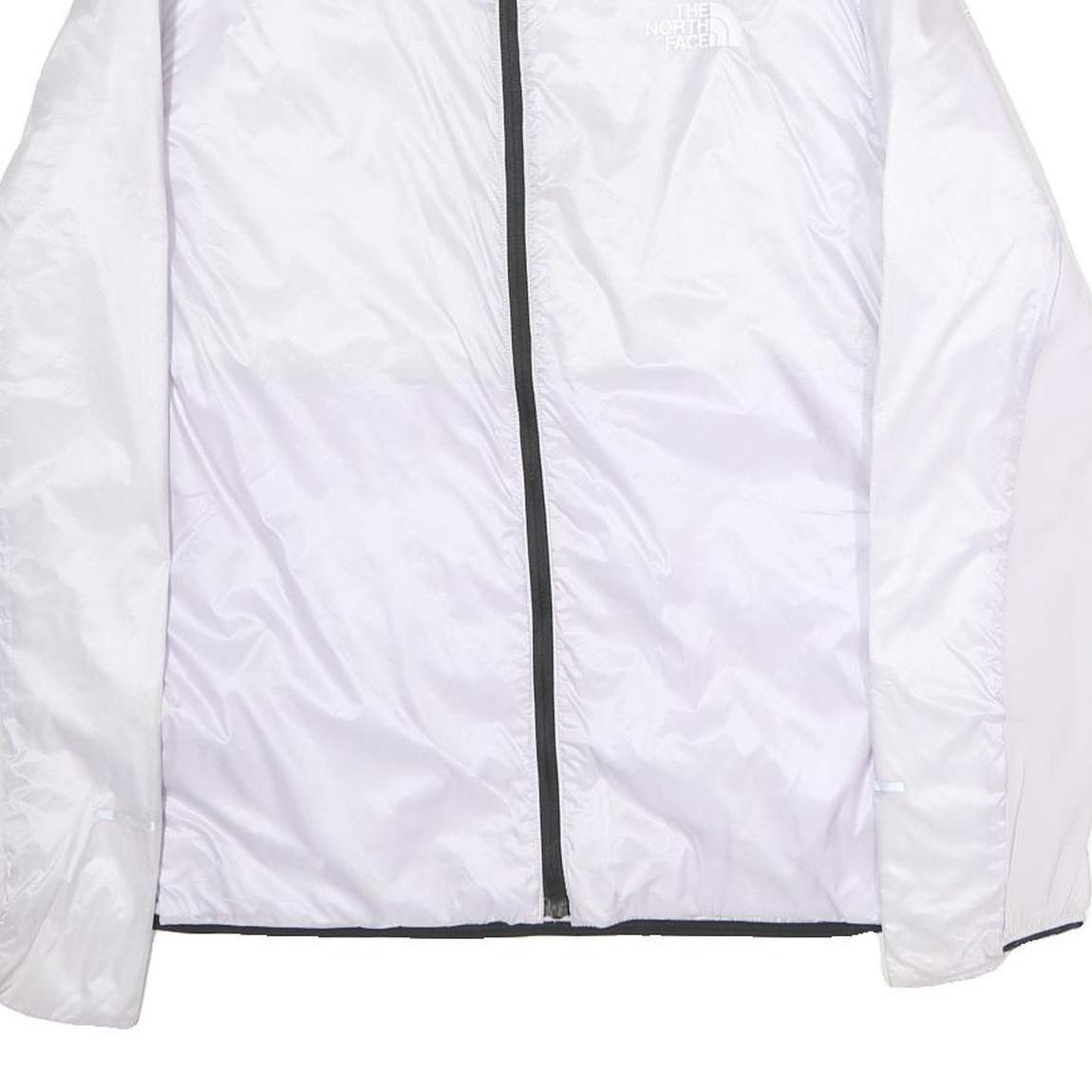 THE NORTH FACE Womens White Nylon Lightweight Jacket XL Zip Plain Outdoor