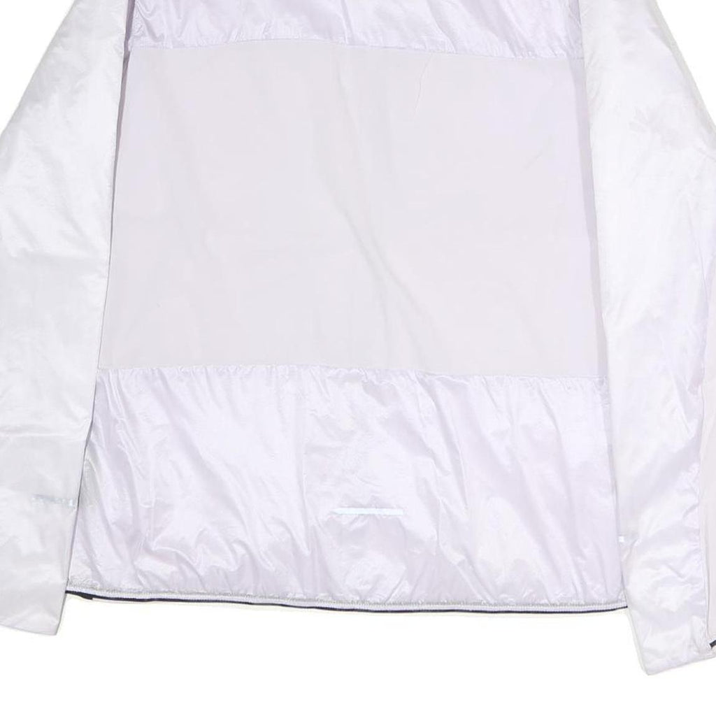 THE NORTH FACE Womens White Nylon Lightweight Jacket XL Zip Plain Outdoor