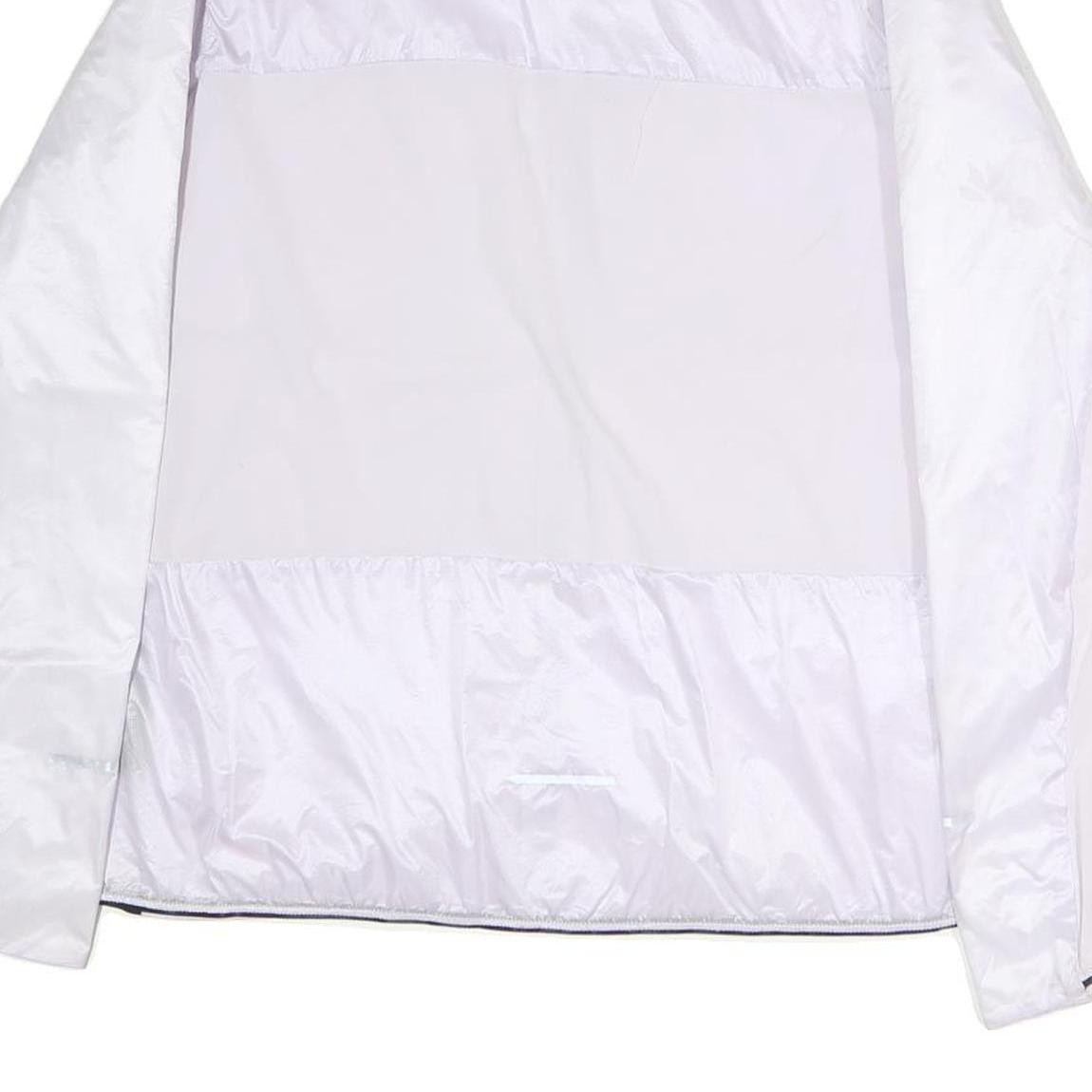 THE NORTH FACE Womens White Nylon Lightweight Jacket XL Zip Plain Outdoor