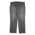 DICKIES Mens Relaxed Fit Black Denim Jeans W40 L32 Workwear Zip Pocket