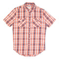 LEVI'S Mens Shirt Red Check Short Sleeve S