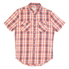 LEVI'S Mens Shirt Red Check Short Sleeve S