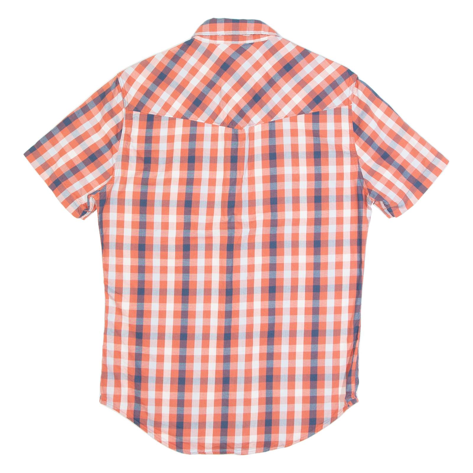 LEVI'S Mens Shirt Red Check Short Sleeve S