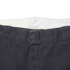 DICKIES Mens Regular Fit Black Polyester Blend Trousers W38 L32 Casual Zip