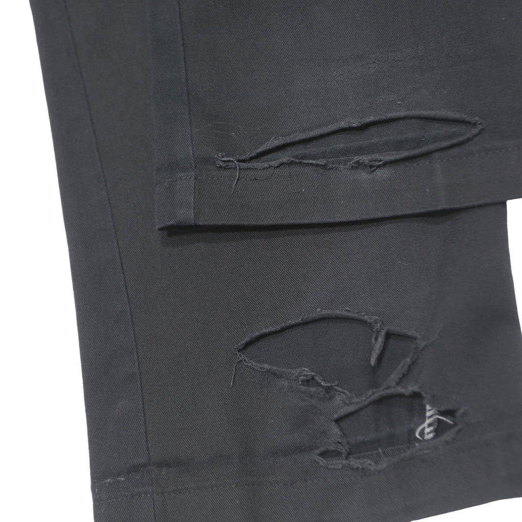 DICKIES Mens Regular Fit Black Polyester Blend Trousers W38 L32 Casual Zip