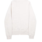 ADIDAS Womens Cream Hoodie UK 10 Full Zip Cotton Blend Casual